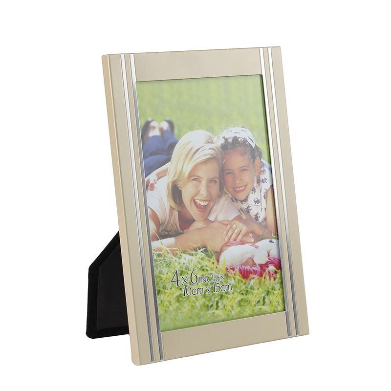 Rama foto Golden Memories metalica, 10x15, pentru birou, insertii arginti - imagine 5